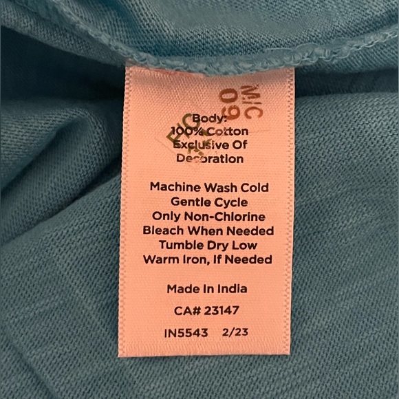 Talbots Nantucket Slub Embroidered Shift Dress - Blue - Size XS - Picture 5 of 5